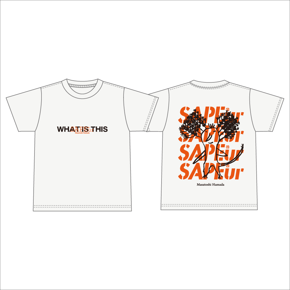 浜田雅功展】浜田先生描き下ろしアートTシャツ (クジャク)【SAPEur