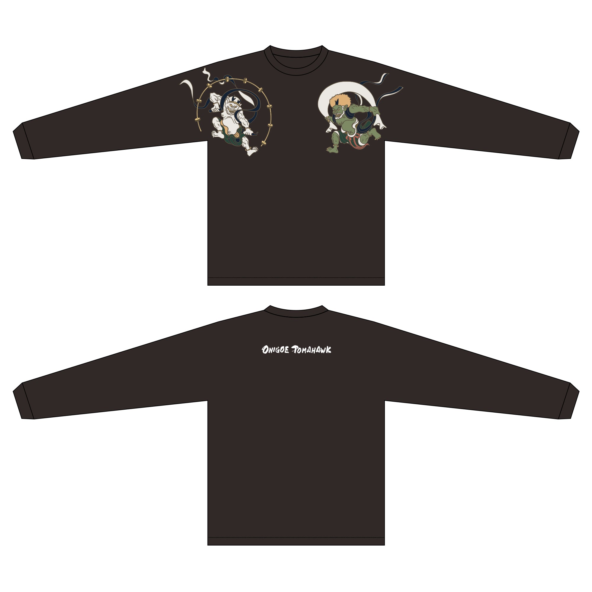 鬼越トマホーク ロングスリーブTシャツ ブラック – FANY Mall