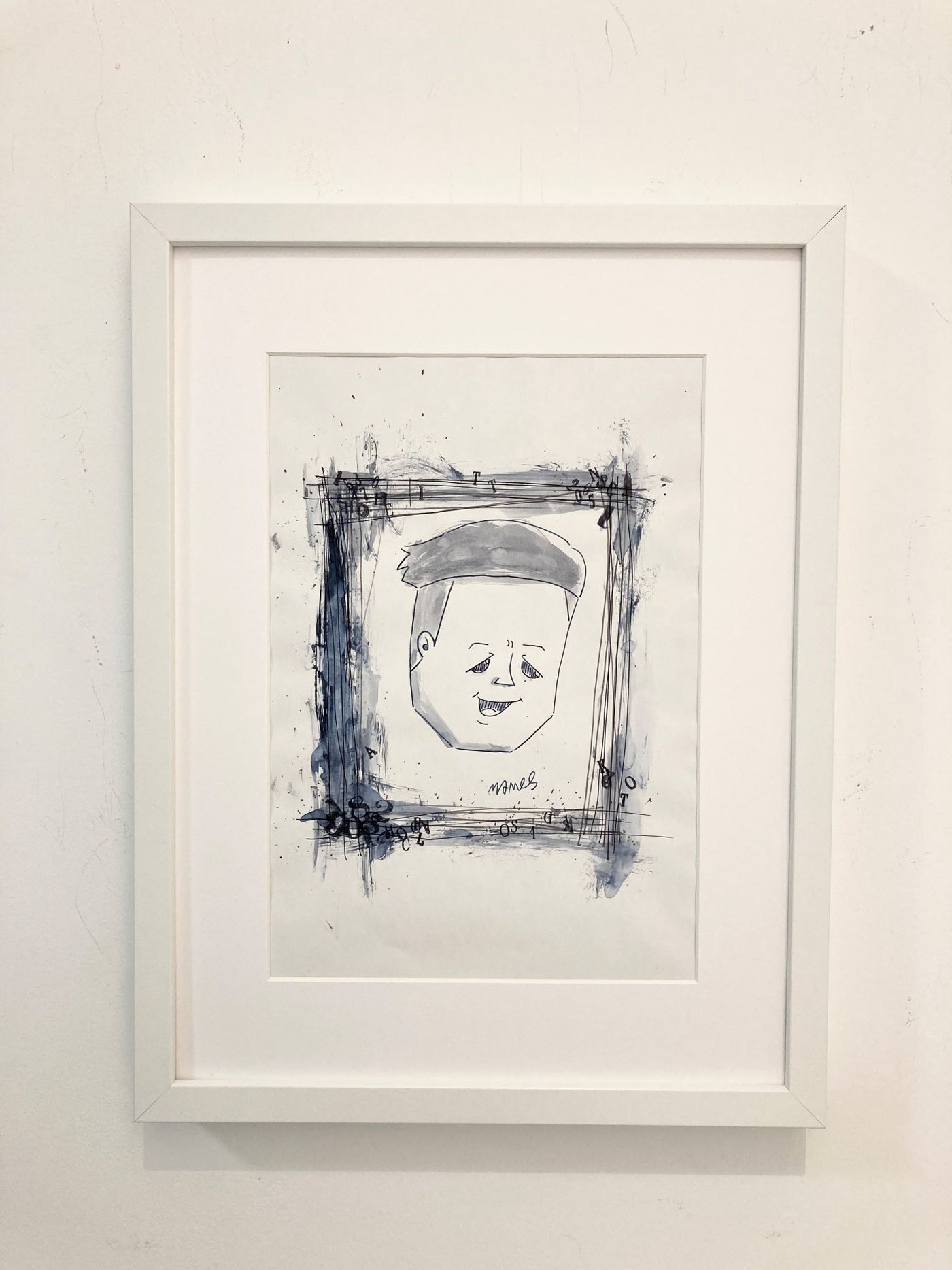 ヨシモトマメズ】ドローイング作品 チョコレートプラネット 長田庄平