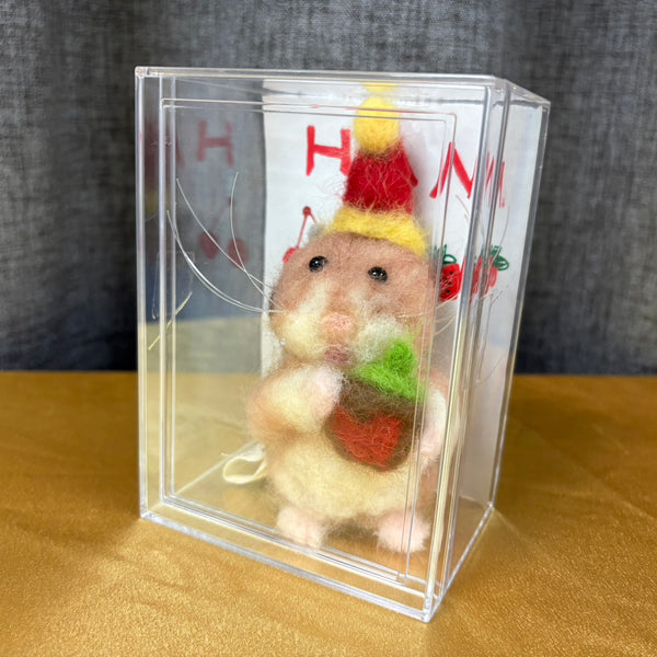 山田花子】羊毛フェルト人形「帽子のハムちゃん」 – FANY Mall