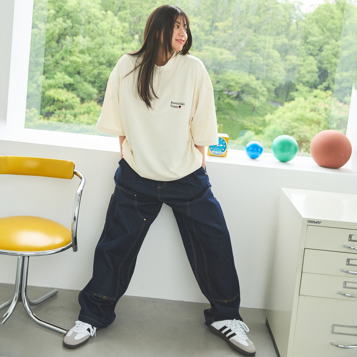 トップス aroha アニュアンス anuans ギャザークロスオフショルダーカット