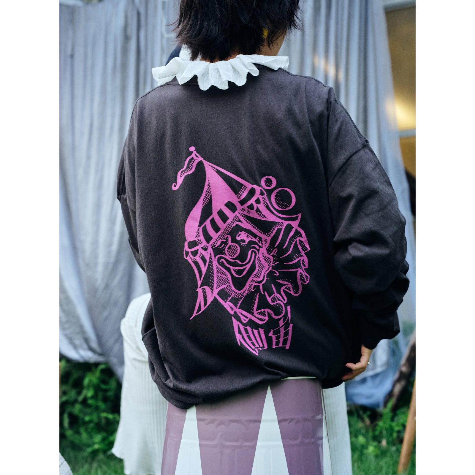サーカス丸ごとピエロ ビッグロンT Black【申込期間：7月17日23時59分