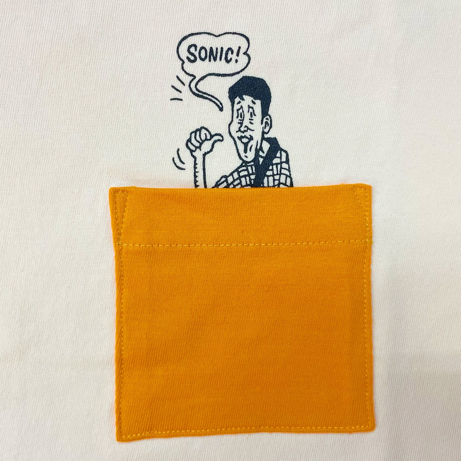 Tシャツ　SONIC YOUTH Mサイズ オレンジ　おまけ付き Tシャツ SONIC YOUTH Mサイズ オレンジ おまけ付き Sonic Youth