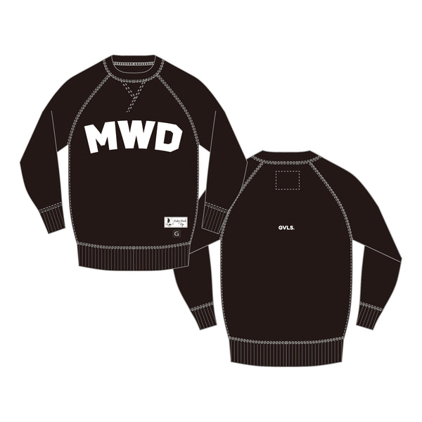 MWD×GAVIAL　SWEAT　BLACK