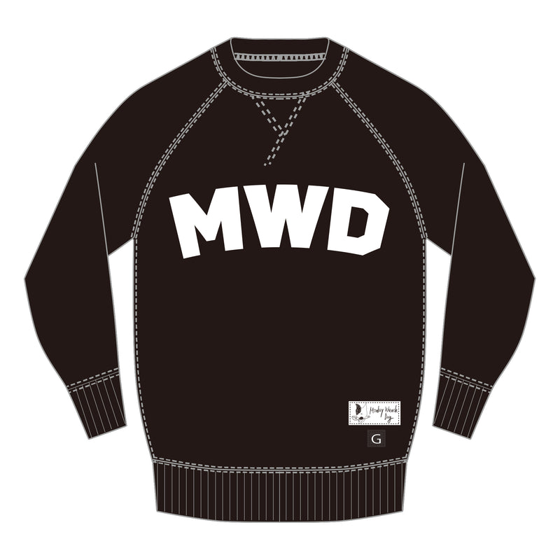 MWD×GAVIAL　SWEAT　BLACK