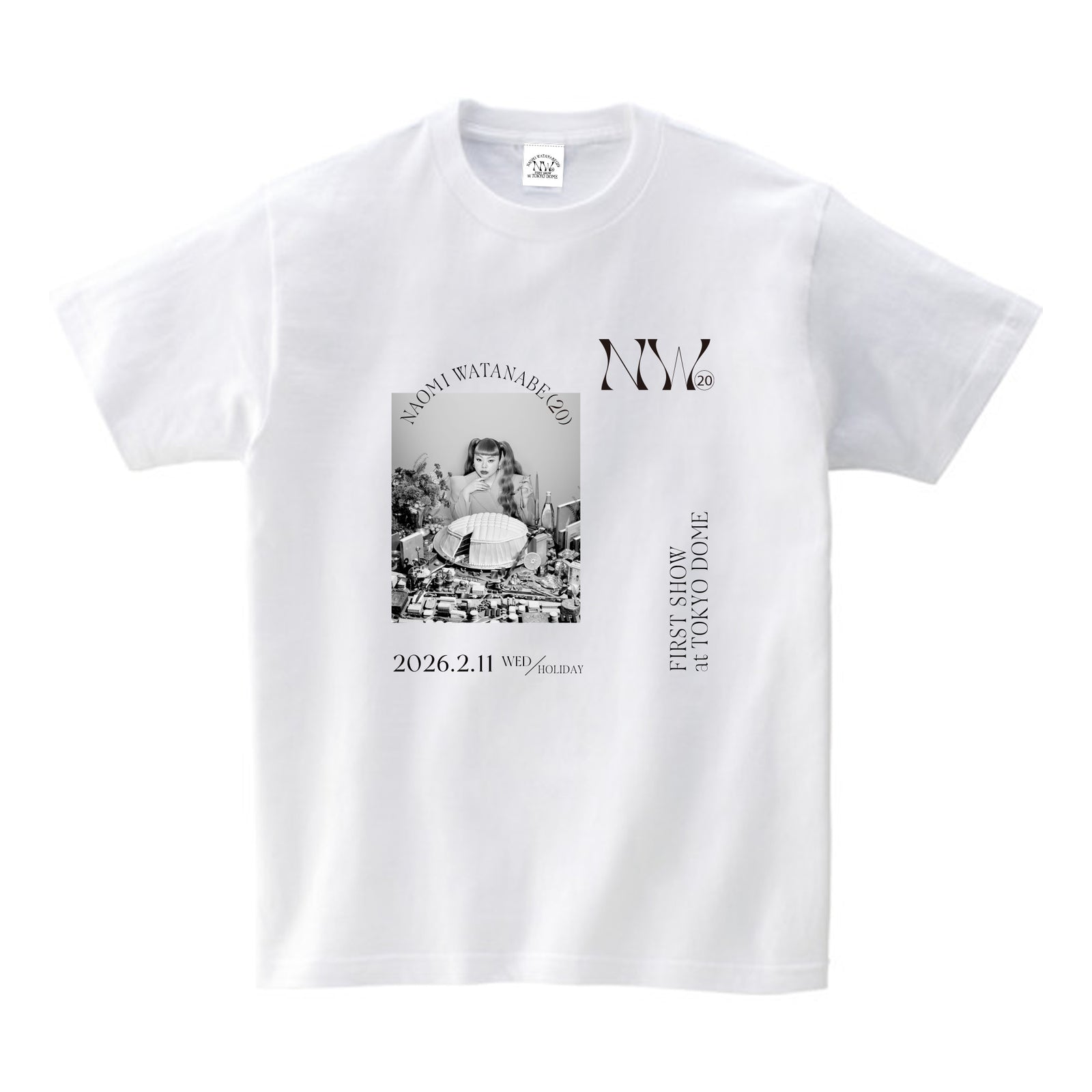渡辺直美　東京ドームTシャツ 250813_NaomiInDome_EC_T_wh1_16