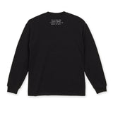 なかむた　どうせ死ぬよ！ロンT ブラック