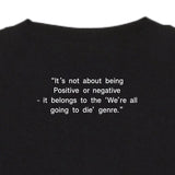 なかむた　どうせ死ぬよ！ロンT ブラック