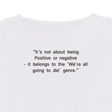 なかむた　どうせ死ぬよ！ロンT ホワイト