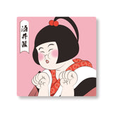 吉本新喜劇浮世絵集　タイルマグネット