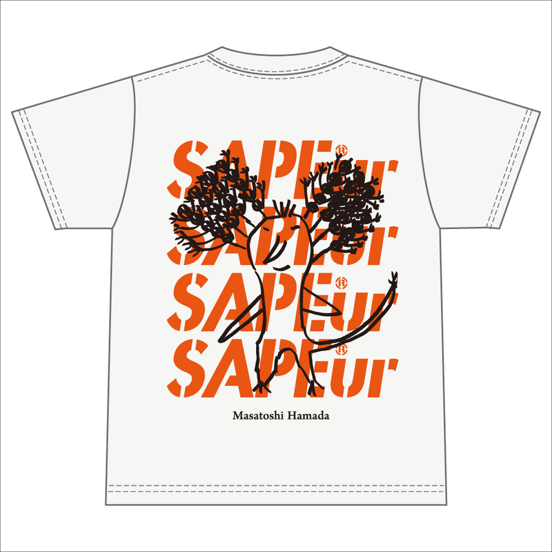 浜田雅功展】浜田先生描き下ろしアートTシャツ (クジャク)【SAPEur 浜田雅功展】浜田先生描き下ろしアートTシャツ (クジャク)【SAPEur