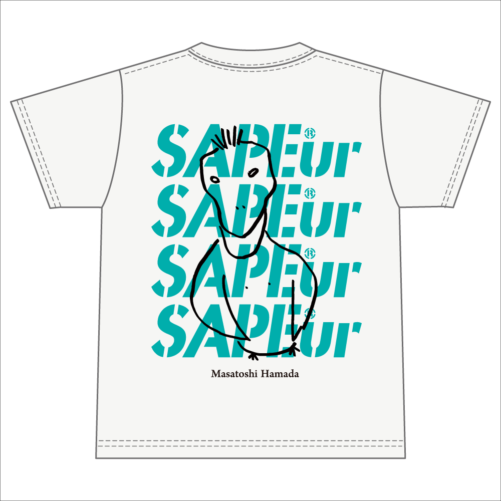 浜田雅功展】浜田先生描き下ろしアートTシャツ (ペンギン)【SAPEur