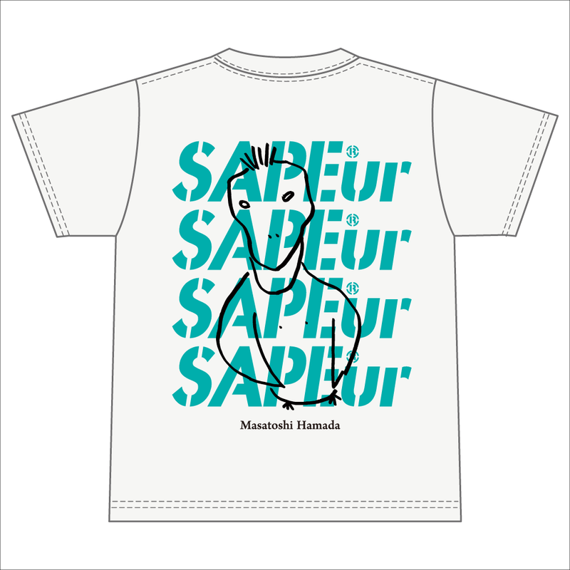 浜田雅功展】浜田先生描き下ろしアートTシャツ (ペンギン)【SAPEur