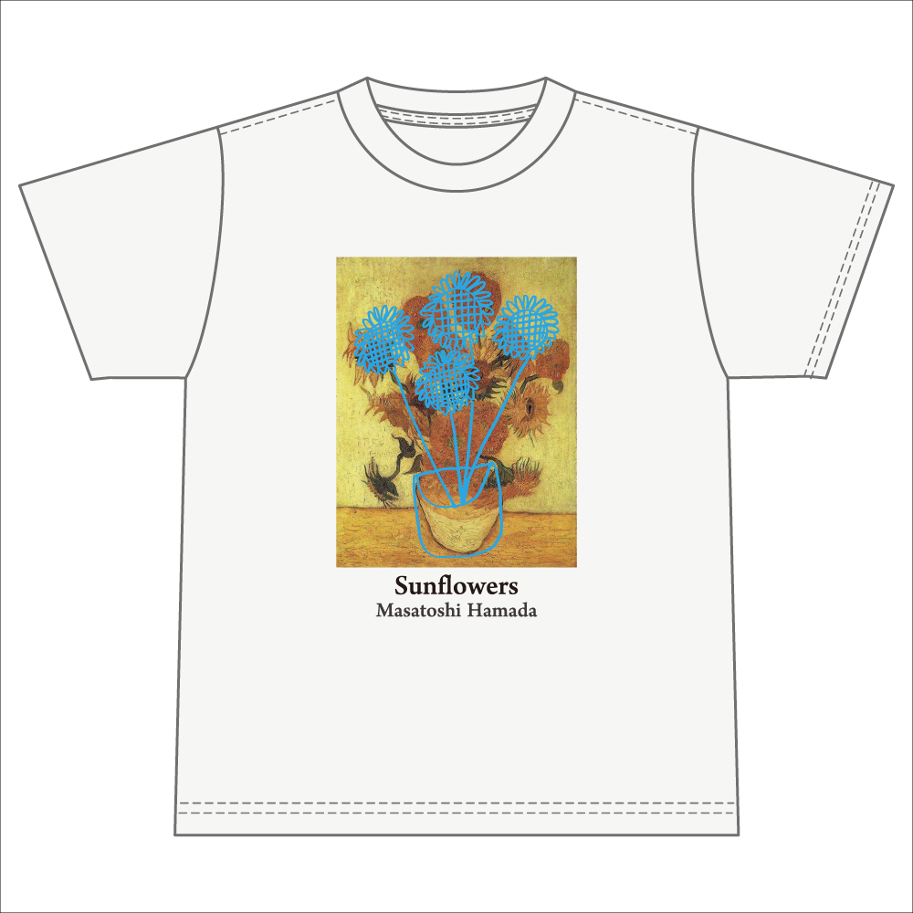 浜田雅功展】浜田先生描き下ろしアートTシャツ (ひまわり)【SAPEur 浜田雅功展】浜田先生描き下ろしアートTシャツ (ひまわり)【SAPEur