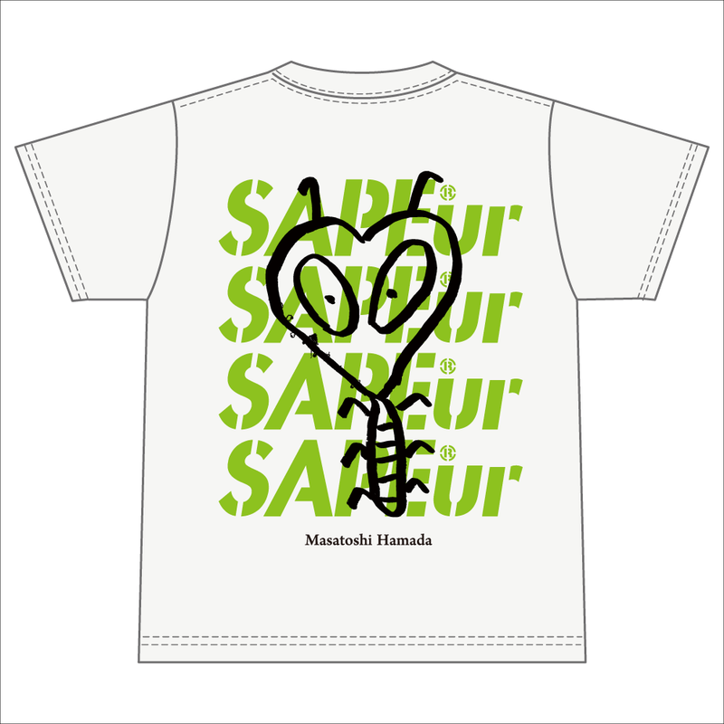 浜田雅功展】浜田先生描き下ろしアートTシャツ (バッタ)【SAPEurコラボ 浜田雅功展】浜田先生描き下ろしアートTシャツ (バッタ)【SAPEurコラボ