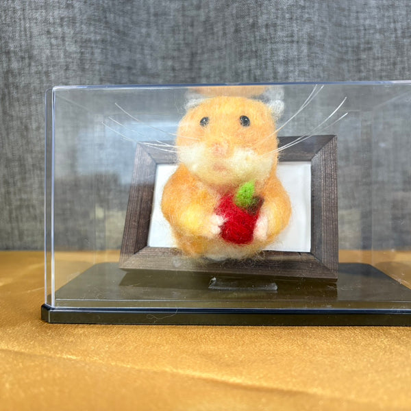 ♥️羊毛フェルト♥️ハムスターちゃん×4♪ 2025/05/28 お耳をつける前の羊毛ハムちゃん🐹 羊毛フェルト作家 み