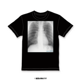 金属バット無問題　友保の胸部実寸スケルトンTシャツ