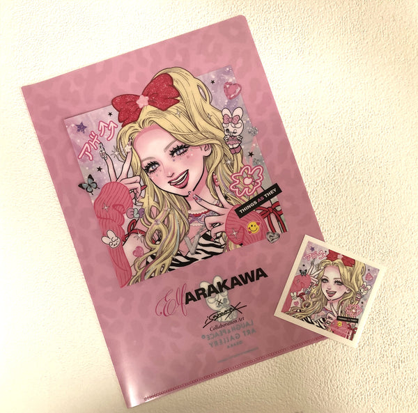【isayamax exhibition エルフ荒川】クリアファイル・ステッカーセット