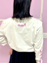 松浦景子 Kekke　こんにちワルツ ロングスリーブTシャツ　ホワイト