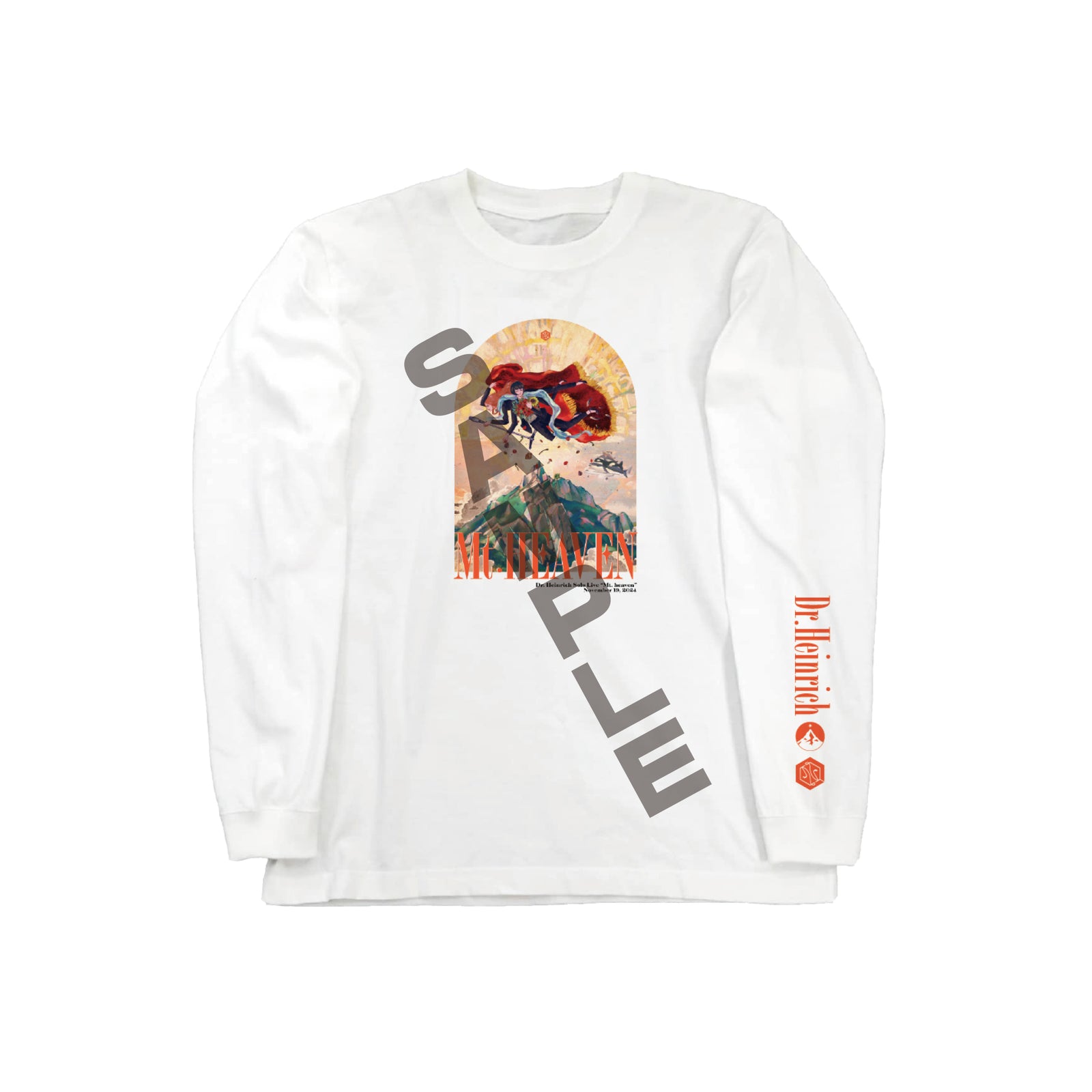 ME:I Tシャツ　Aクラス　日ぷ　リープハイ　ロングTシャツ Dr.ハインリッヒ】『Mt.HEAVEN』 ロングスリーブTシャツ白