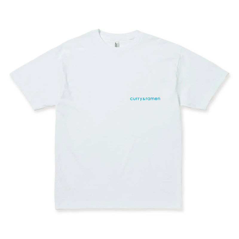 サルゴリラ カレー＆ラーメン3 Tシャツ　ブルー