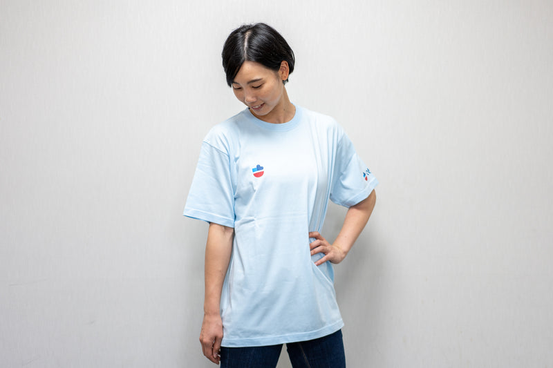 【さとゆりーずJAPAN】Tシャツ　ライトブルー【FC先行販売期間：9月30日23時59分まで】(FC)