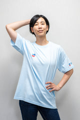 【さとゆりーずJAPAN】Tシャツ　ライトブルー【FC先行販売期間：9月30日23時59分まで】(FC)