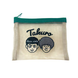 YOSHIMOTO刺繍シアーポーチ　たくろう