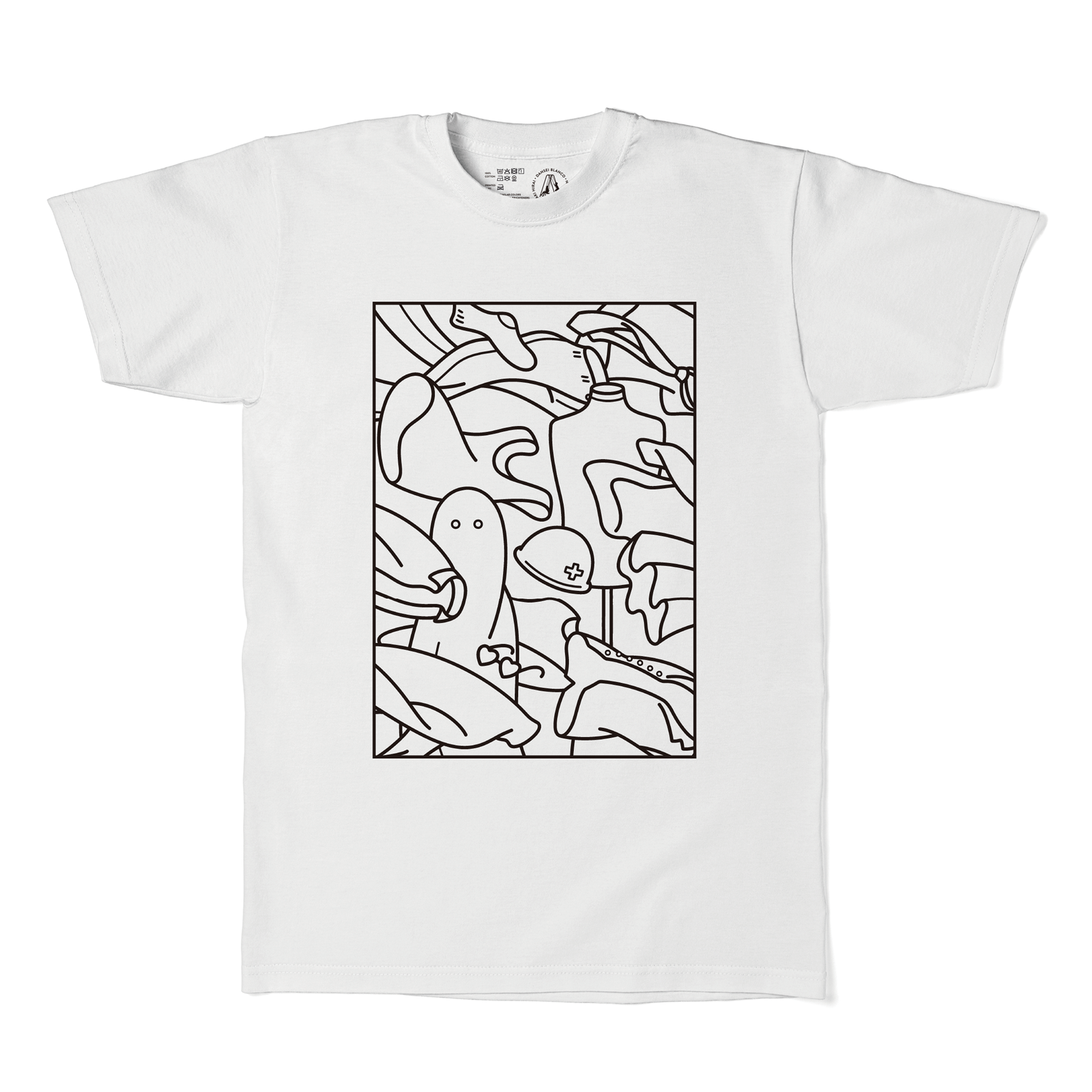 途中でやめる　男性ブランコ　てんどん記Tシャツ　グッズ dbT_2023_04a_unpis_230814_1600