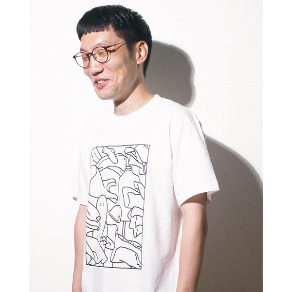 【男性ブランコ】　Tシャツ　unpis『やってみたいことがあるのだけれど』Ver.（ホワイト）【申込期間：8月29日21時まで】