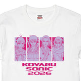 【KOYABU SONIC・アニメ「キングダム」コラボ】Tシャツ（信/嬴政/羌瘣/河了貂）ホワイト