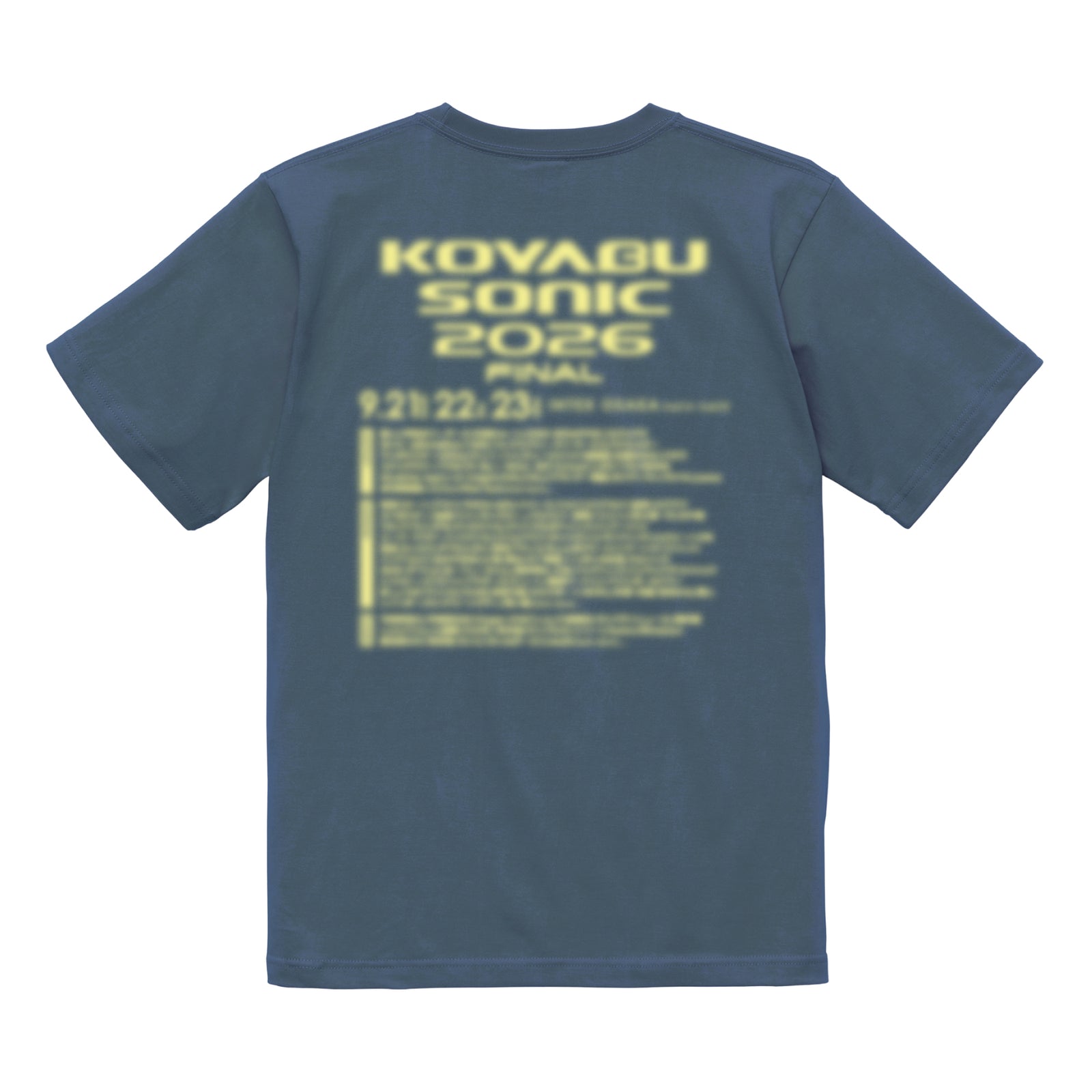 KOYABU SONIC 2026】キービジュアルTシャツ ヘイジーネイビー [受注