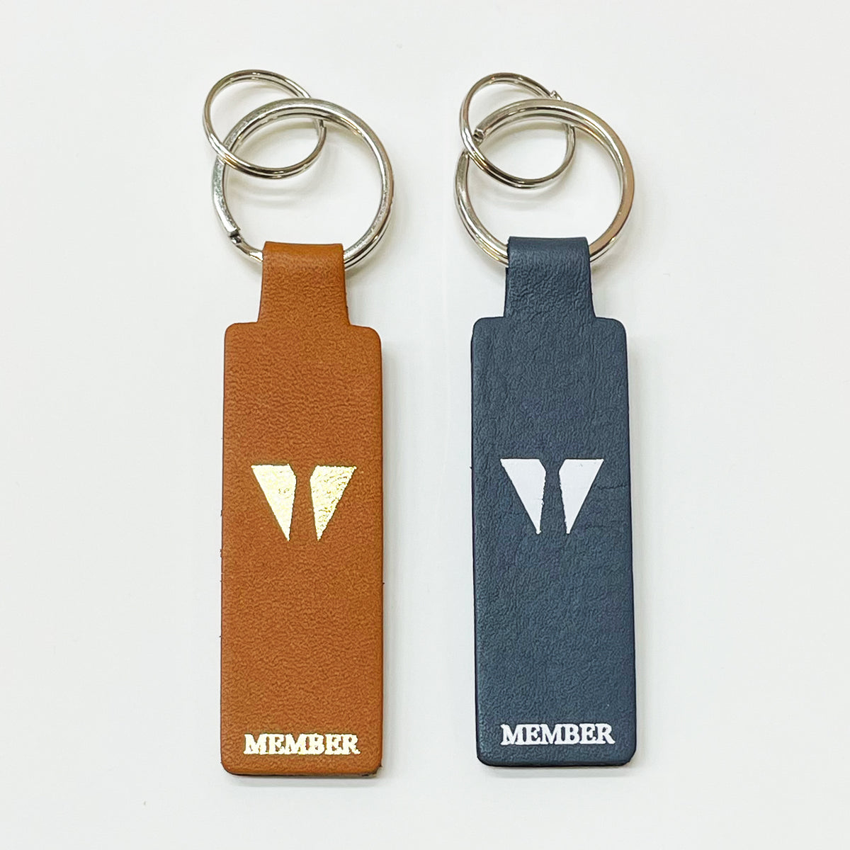 メンサ会員限定】ロゴ入り革製キーホルダー キャメル – FANY Mall