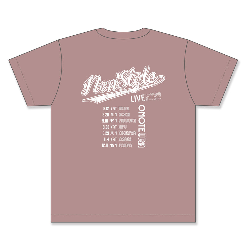 NON STYL LIVE2023　Tシャツ　スモーキーピンク