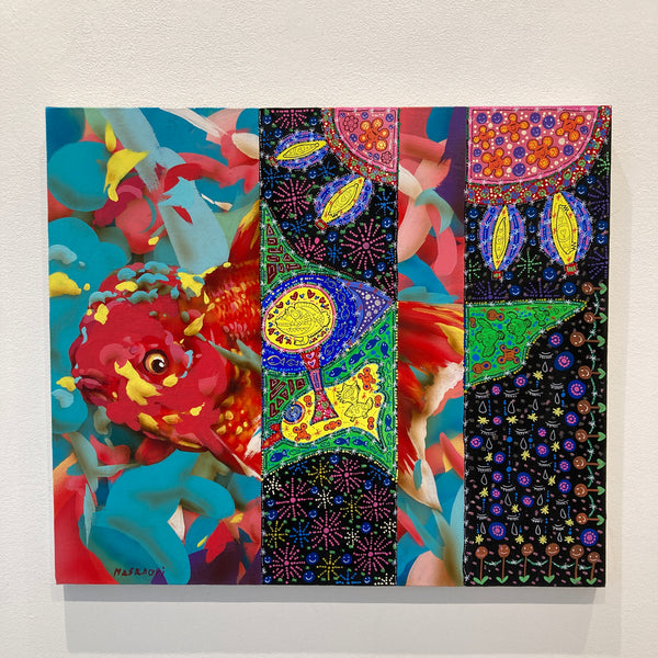 金運アップ　恵比寿と鯛　ブロンズ 魚と人物像 アート作品 めで鯛 by 籔内 佐斗司 | Art Scenes | Find and collect your