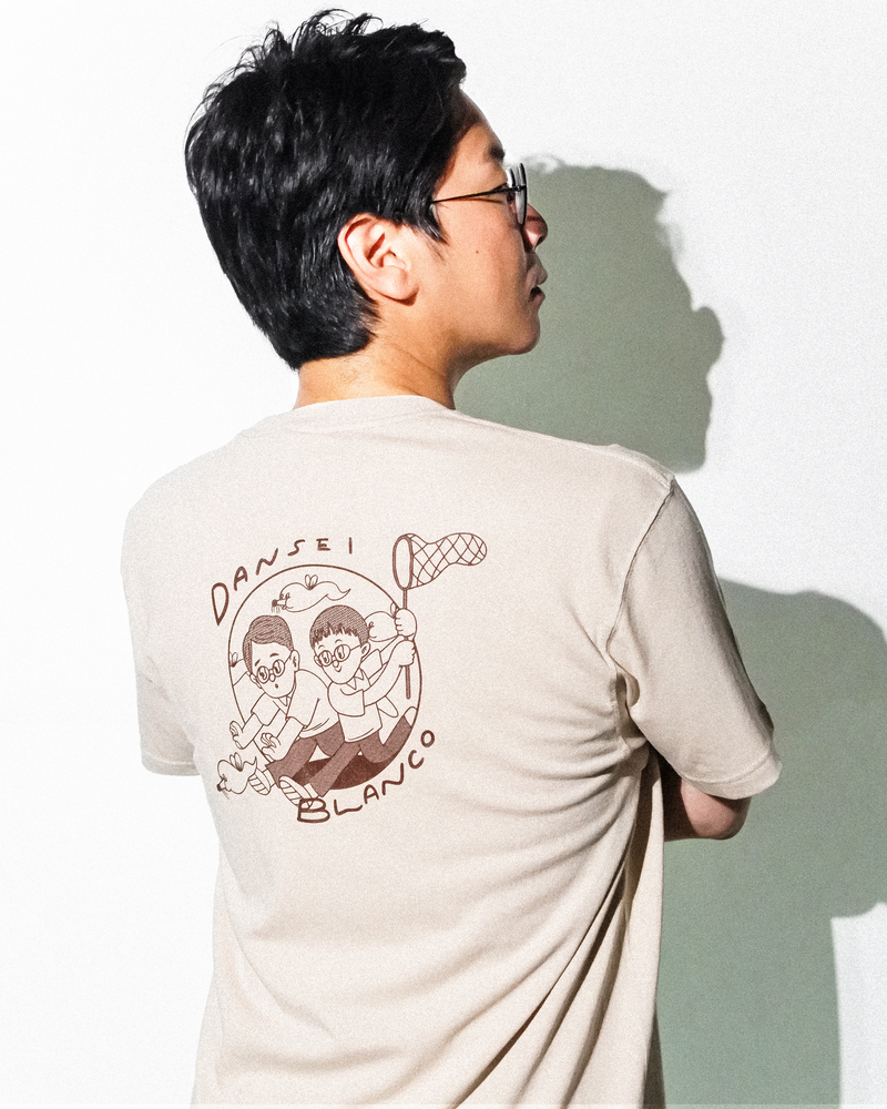 男性ブランコ】 オリジナルTシャツ (ベージュ)(バックプリント)【申込